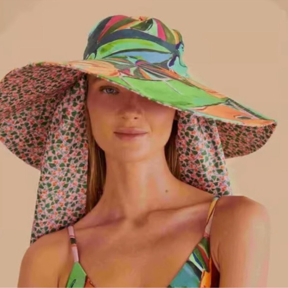 FARM Rio Accessories - Coming soon Farm Rio Heart Ivy Pink Hat Winter Chita Blue NWT